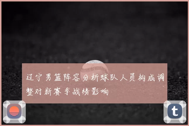 辽宁男篮阵容分析球队人员构成调整对新赛季战绩影响